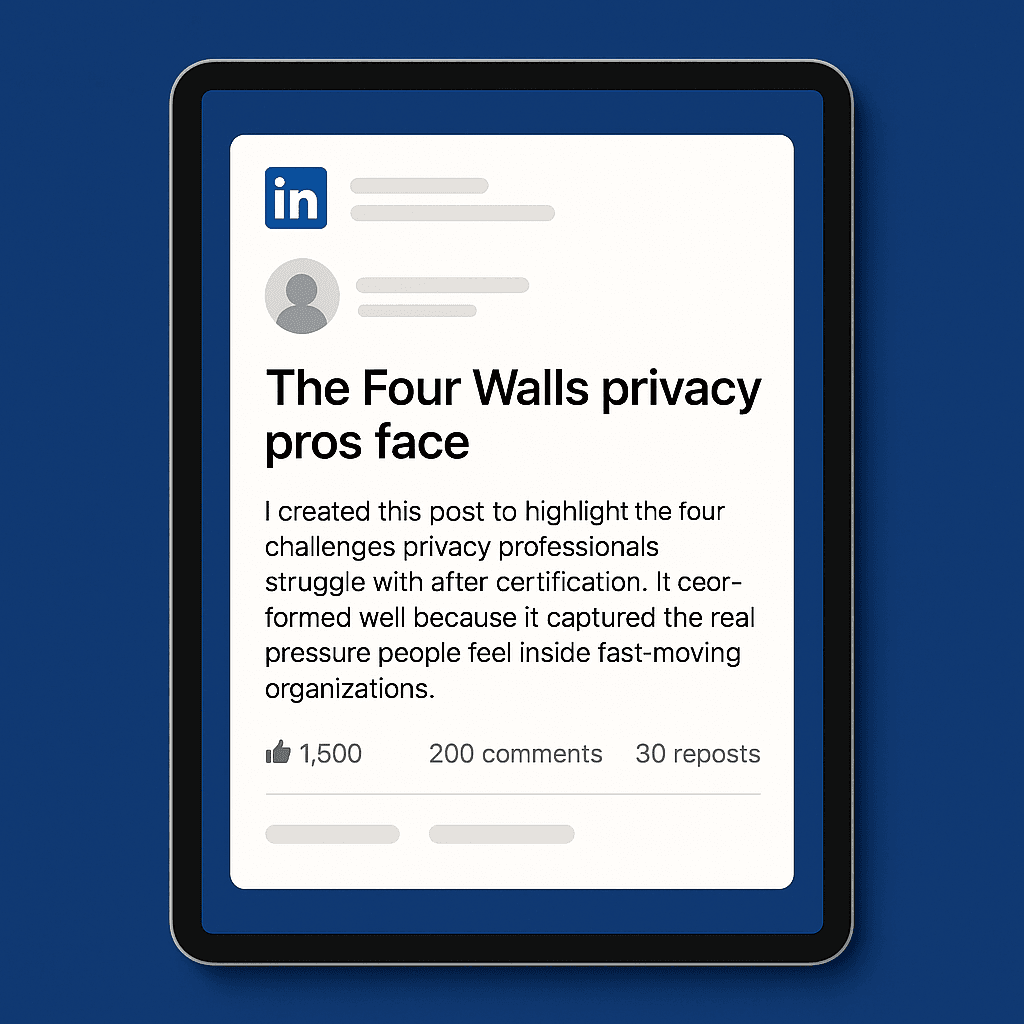 The Four Walls privacy pros face